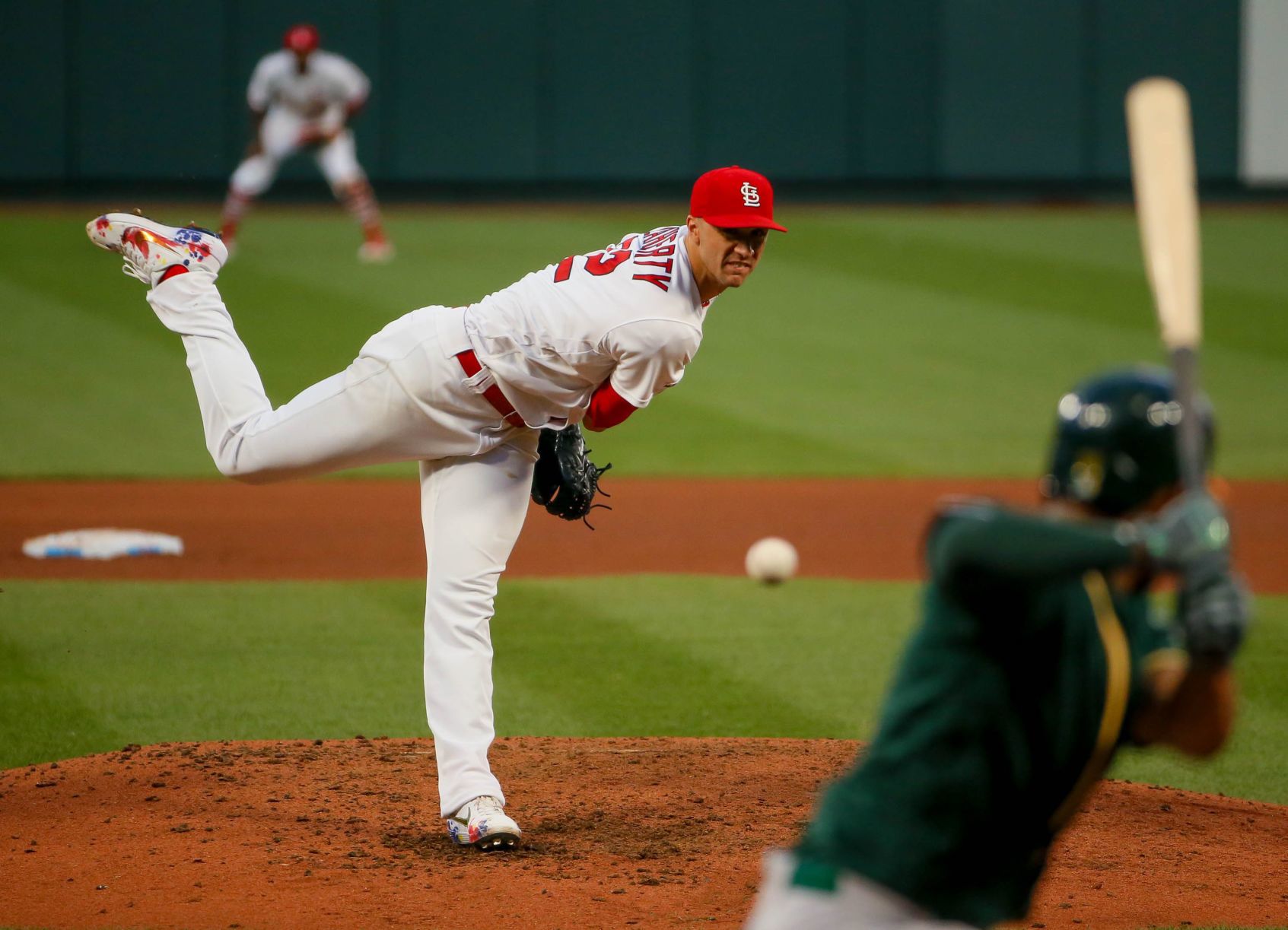 St. Louis Cardinals take on Oakland Athletics at Busch